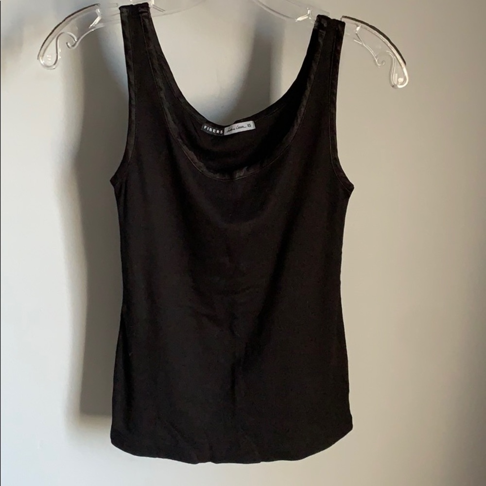 Fibers Ladies Black Tank Top